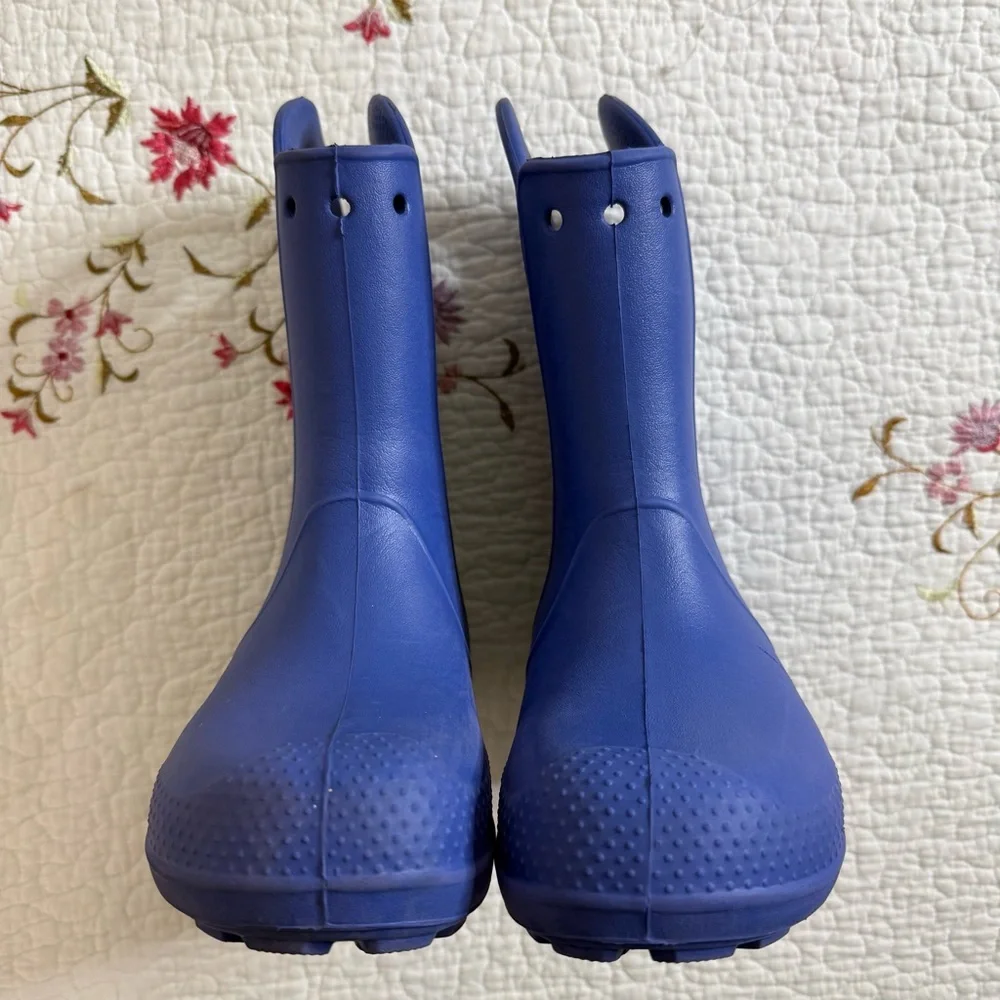 CROCS Handle It Rain Boots, Toddler Boys & Little Boys  Blue Size J 1 - Picture 5 of 8